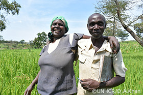 写真:コンゴ難民の夫婦