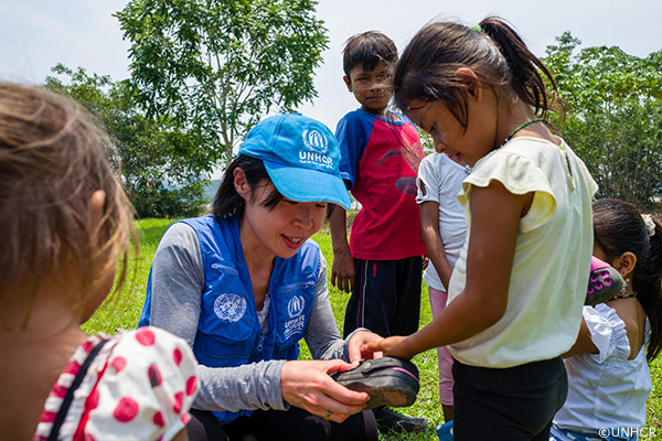 入山UNHCR職員